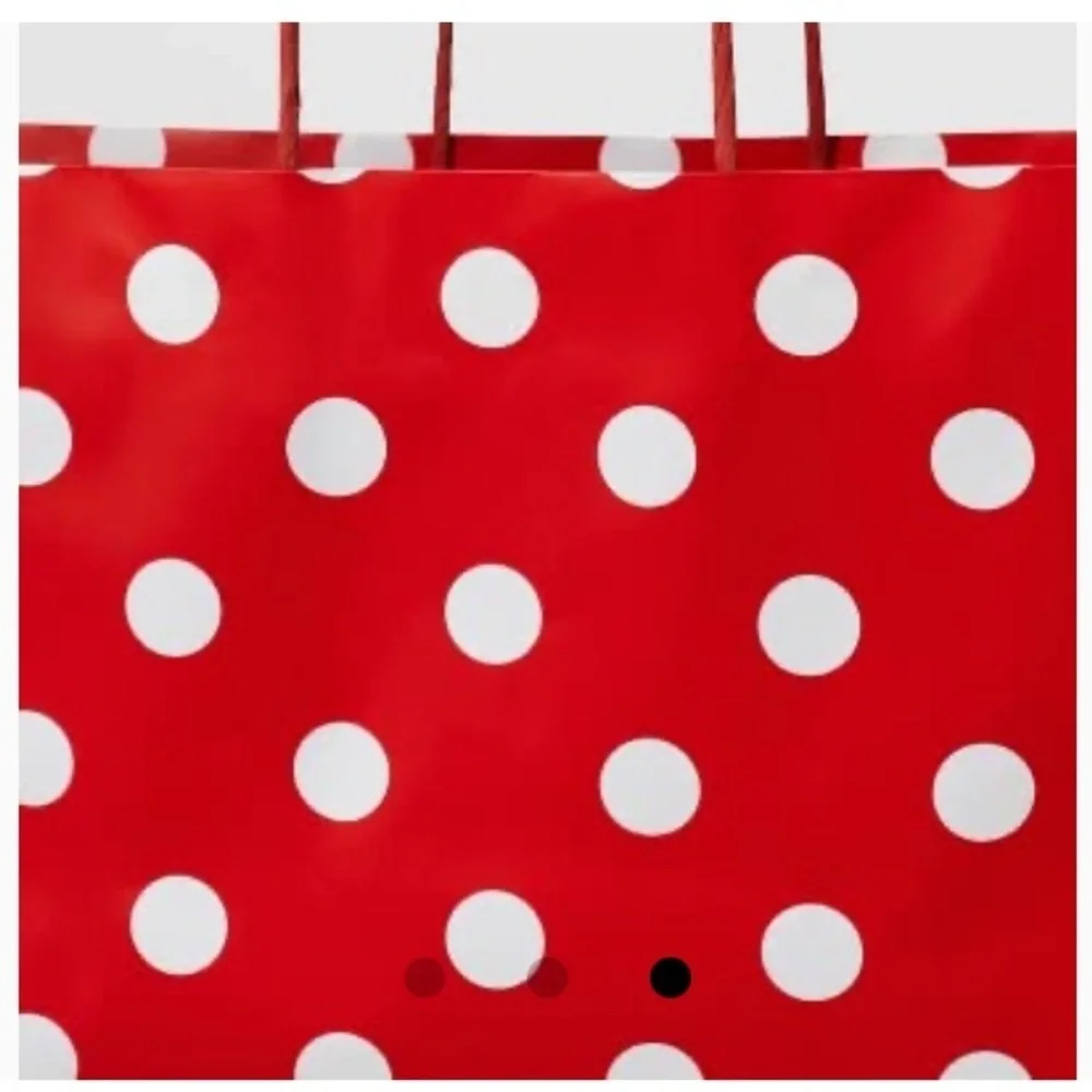 New Bundle of 12 Target Spritz Red Polka Dot Gift bags